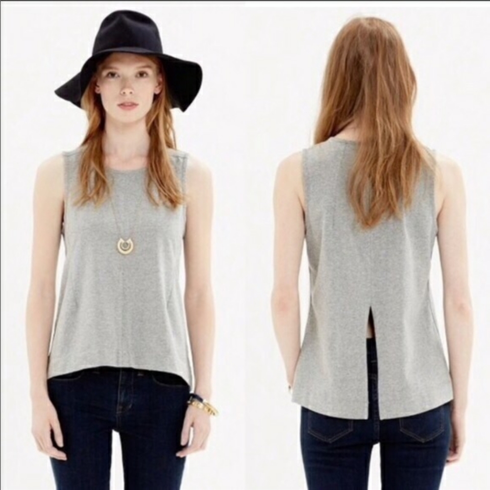 Madewell Split Back Sleeveless Top